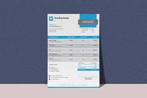Professional Invoice Template, a Stationery Template by BrandlyTemplate
