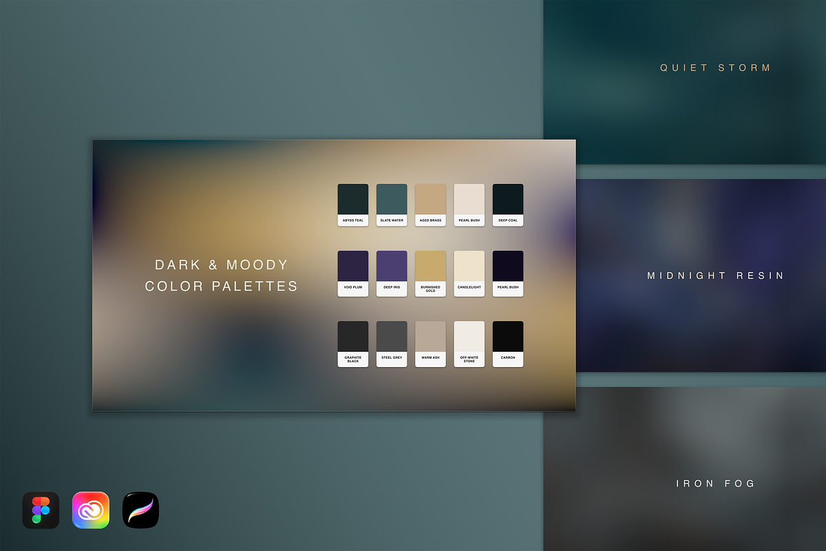 Dark and Moody Color Palette Set, a Palette Add-On by Made by Vova (Photo 1 of 5)