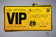 Golden Style VIP Pass Card, a Card Template by Tzochko (Thumbnail 5 of 5)