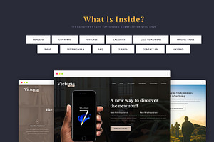 Victoria Landing Page UI KIT