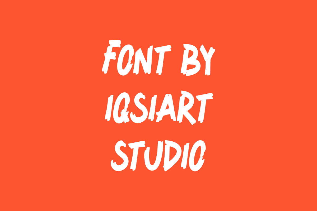 Choltak - Paint Brush Font, a Sans Serif Font by Iqsiart Studio (Photo 4 of 8)