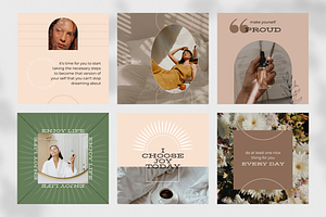 Boho Instagram Template Canva