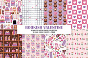 Bookish Valentine Seamless Patterns, a Pattern Graphic by Alanna Messina Design Co (Thumbnail 1 of 8)