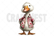 Whimsical Summer Goose Clipart, an Illustration by Craft Nest (Thumbnail 10 of 12)