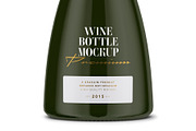 Champagne Green Bottle Mockup, a Packaging Mockup by Graxaim Mock-up (Thumbnail 2 of 7)