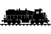 Steam locomotive and diesel train, a Transportation Illustration by jahid234 (Thumbnail 13 of 13)
