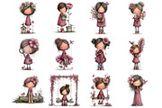 Bird and Flower Girl Sublimation, an Illustration by DreamArtGraphic (Thumbnail 4 of 4)