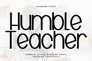 Humble Teacher, a Serif Font by InermediaSTUDIO (Thumbnail 1 of 7)