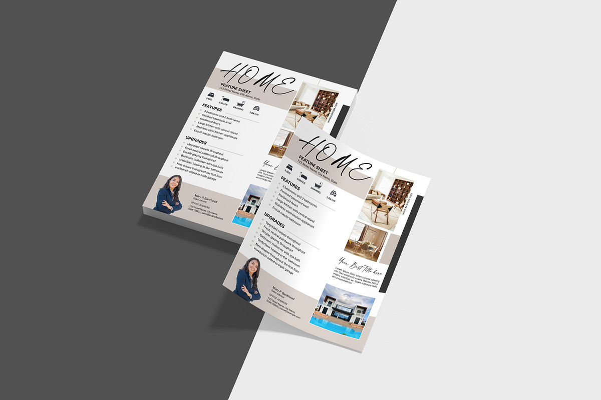 Real Estate Flyer, a Flyer Template by crazyOWL (Photo 3 of 4)