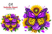 Butterfly Sublimation Clipart, an Illustration by SinaCreation (Thumbnail 1 of 6)