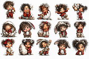Easter Kids Clipart, an Illustration by Libby Wishes (Thumbnail 4 of 6)