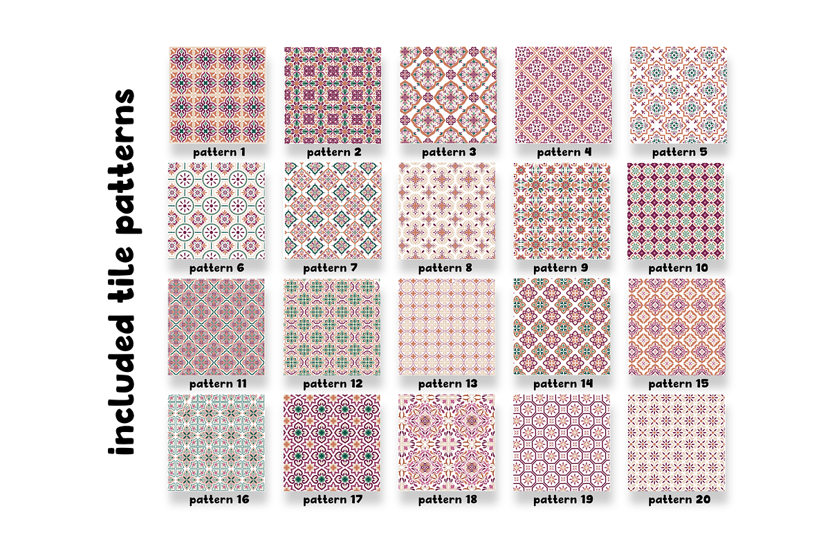 Ornate Tiles 2.0 Procreate Brushes, a Brush Add-On by Design av MAD (Photo 4 of 8)