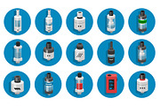 30 Vaping Flat Icons, an Icon by ToozDesign (Thumbnail 3 of 3)