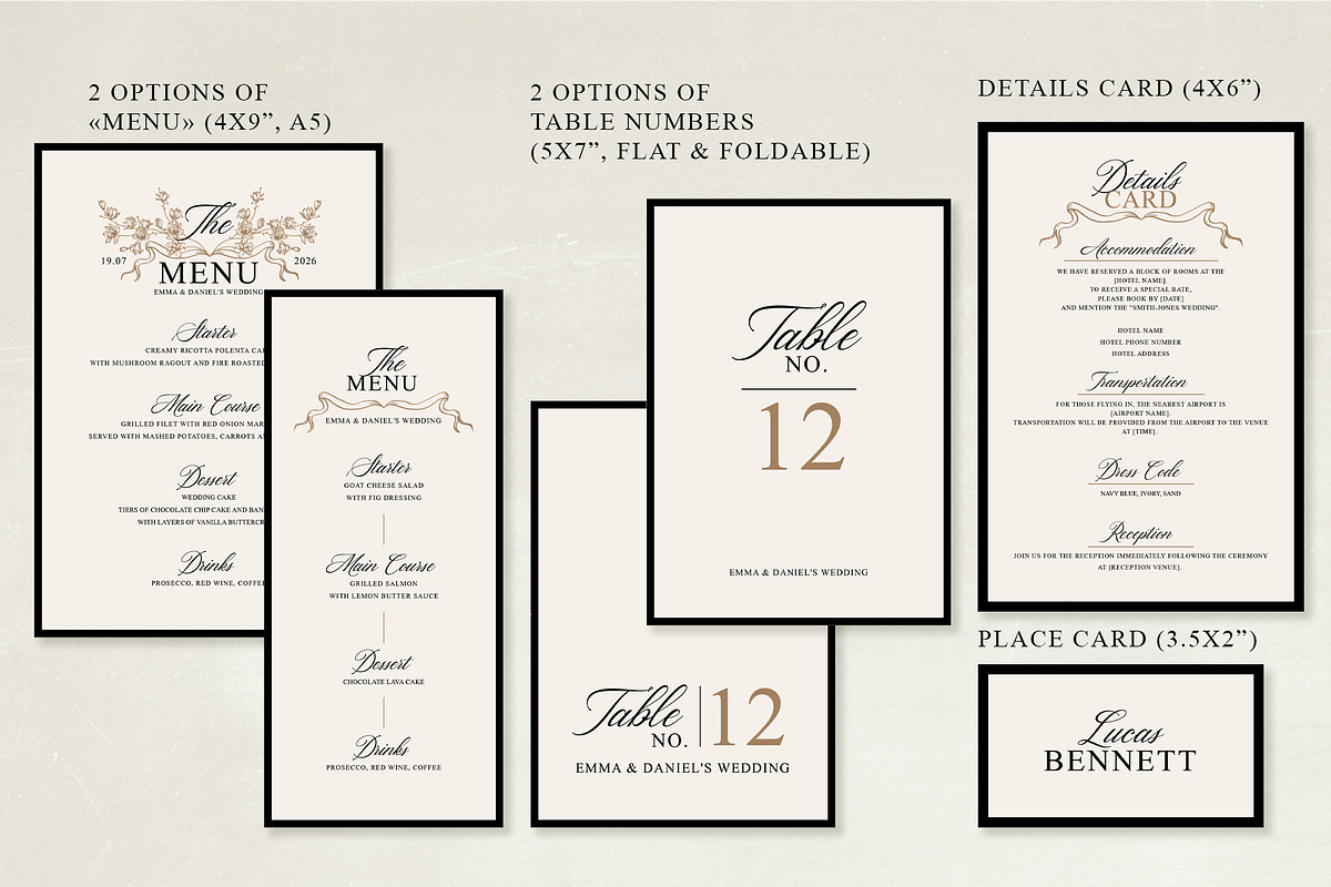 Old Money Wedding Suite preview 3