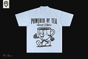 Tea Cup Retro Character T-shirt, a Graphic by shaondesigns (Thumbnail 3 of 4)