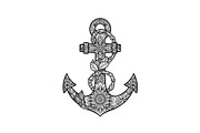 Ornamental Anchor Silhouette SVG, an Illustration by Designs_River (Thumbnail 13 of 31)