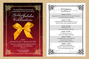 Golden Jubilee Invitation Card, a Card Template by PremadePixels.com (Thumbnail 2 of 2)