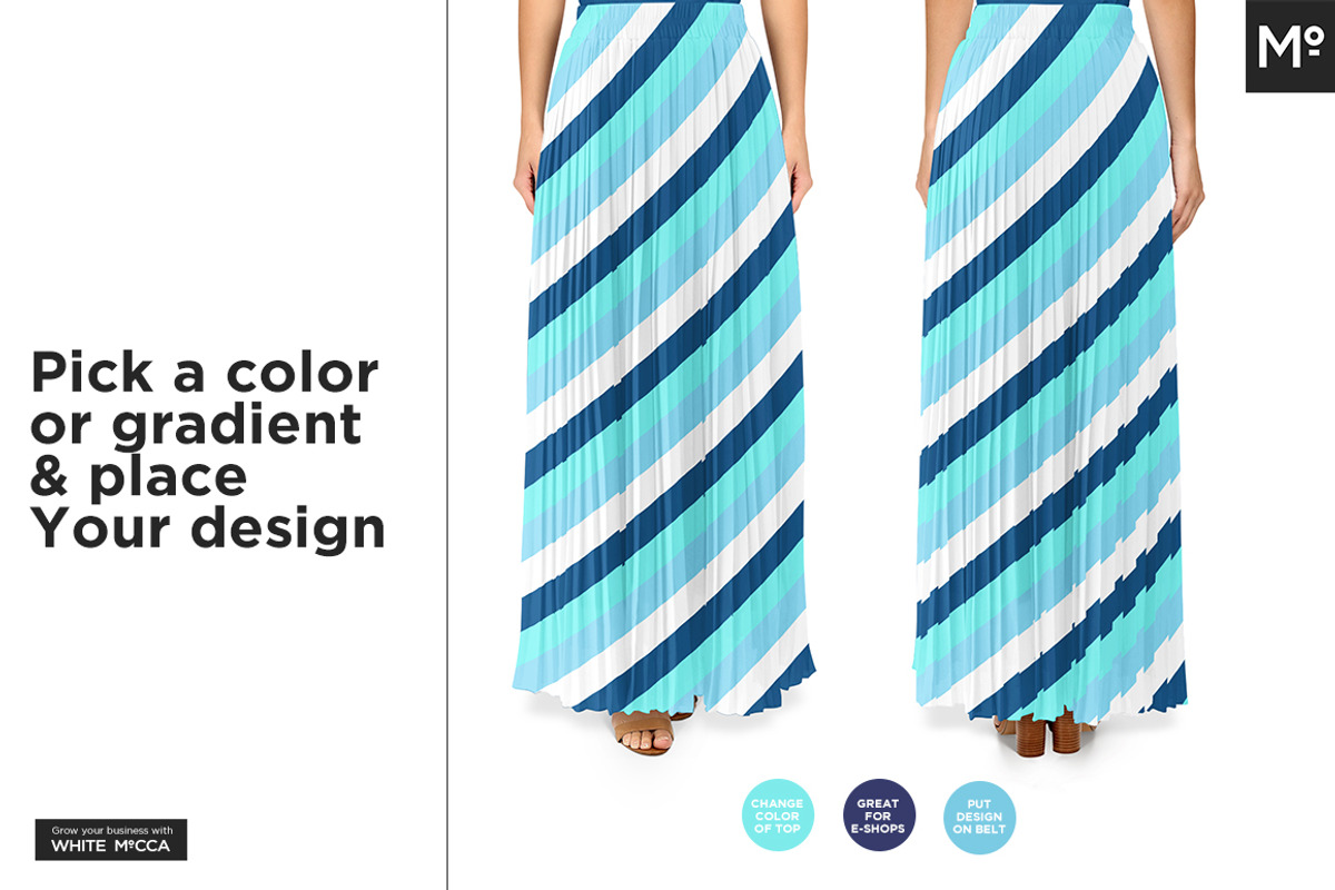 10x Women Skirts Mock-ups Set, a Pens & Pencil Mockup by Mocca Mockups Store (Photo 8 of 15)