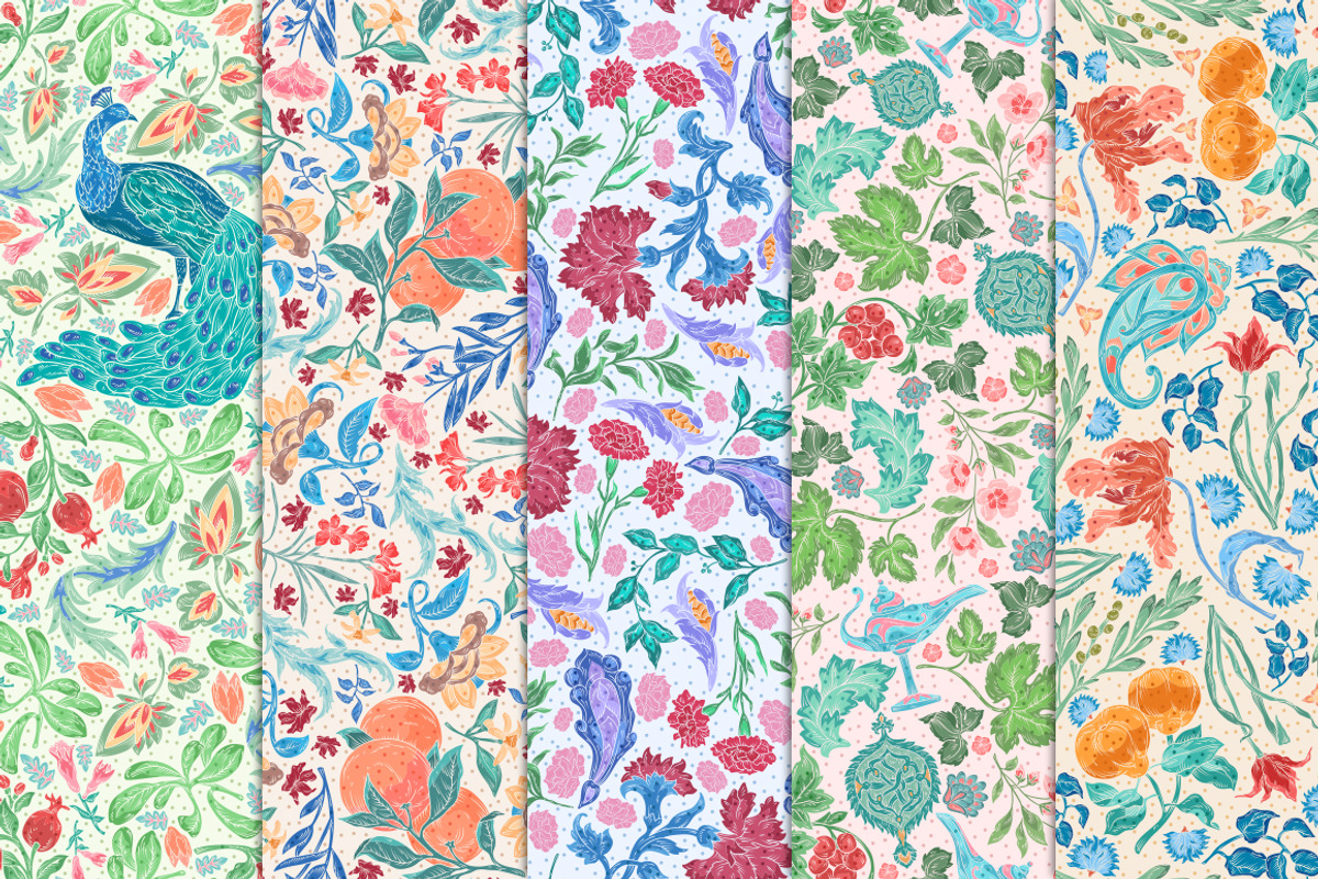 Oriental Dreams patterns, a Pattern Graphic by Piñata (Photo 14 of 17)