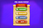 DINGDONG - Game GUI Pack, a Templates & Theme by Weirdsgn Store (Thumbnail 9 of 11)
