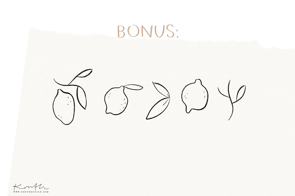 Handwritten Font / & illustration, a Sans Serif Font by KruthDesign (Photo 8 of 8)