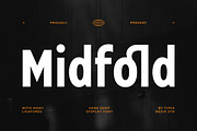 Midfold - Sans Serif Display, a Sans Serif Font by Typia Nesia (Thumbnail 1 of 12)