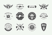 Set of vintage fighting emblems, a Branding & Logo Template by AkimD (Thumbnail 4 of 10)
