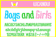 Boys and Girl font, a Font by weknow (Thumbnail 1 of 8)