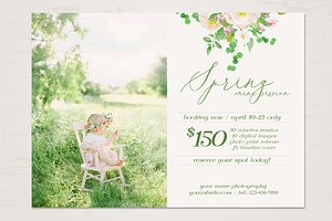Spring Mini Session Template