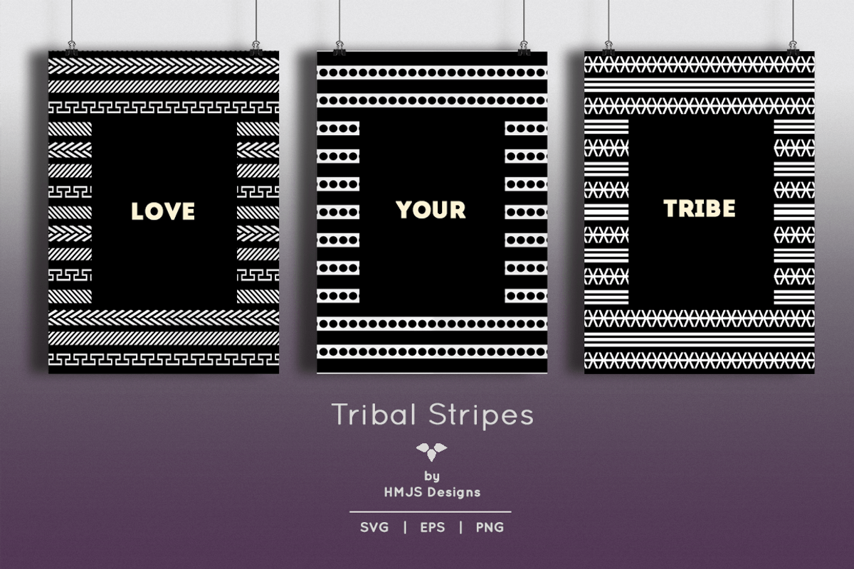 Tribal Patterns, a Pattern Graphic by HMJS Designs (Photo 1 of 6)