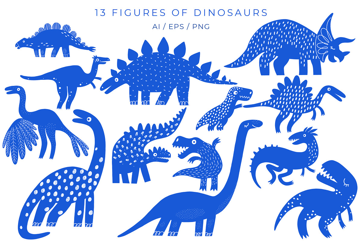 Dino World Clipart Collection, an Animal Illustration by Funny Bug (Photo 2 of 9)