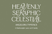 Angelora Typeface, a Sans Serif Font by Setara Langit CreativeStd (Thumbnail 2 of 17)