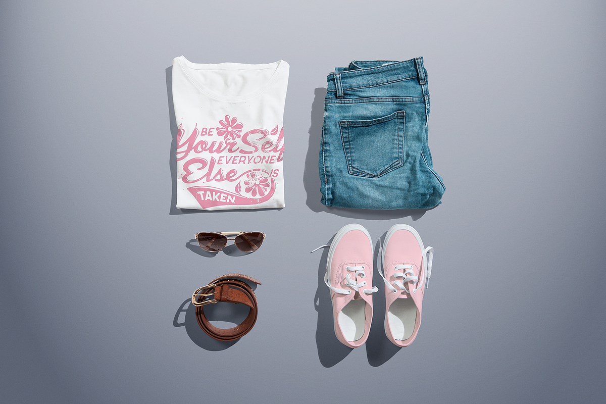 Women's Crew Neck T-shirt Mock-up, a Shirt Mockup by Mint Pixels (Photo 3 of 7)