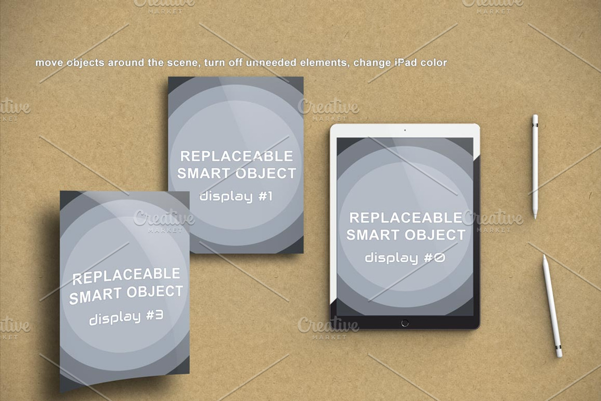 iPad Pro 3D Render Mockup, an iPad Mockup by mockupgeek (Photo 3 of 6)