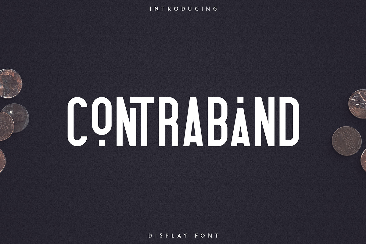 Contraband - Display font
