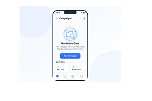 Campaign management app interface, a Technology Illustration by ZinetroN