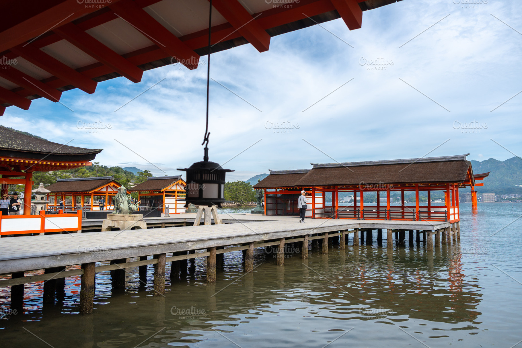 Itsukushima Shrine and iconic torii gate on Miyajima island, Jap, an Architecture Photo by GoodGoods