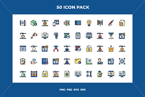 3D printing icons, an Outline Icon by Wencory