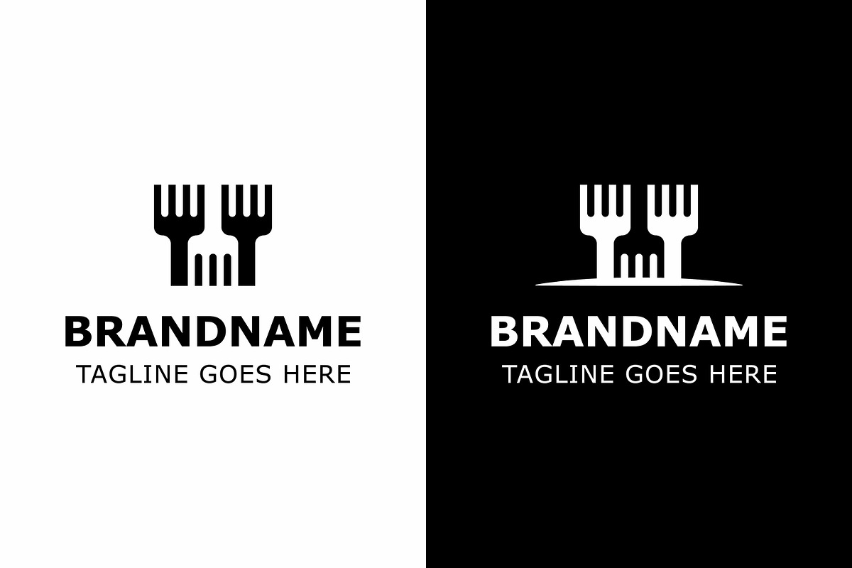 Triple Fork Castle Modern Logo, a Branding & Logo Template by Pray Art Design Studio (Photo 2 of 2)