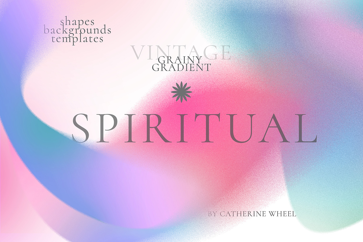 Spiritual Grainy Gradient Text, an Object Graphic by Vintage Digital Textures (Photo 14 of 15)