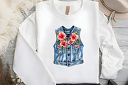 Summer Denim Clipart Bundle, an Illustration by DreamCafeArt (Thumbnail 5 of 6)