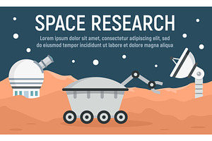 Planet Space Research Concept Banner