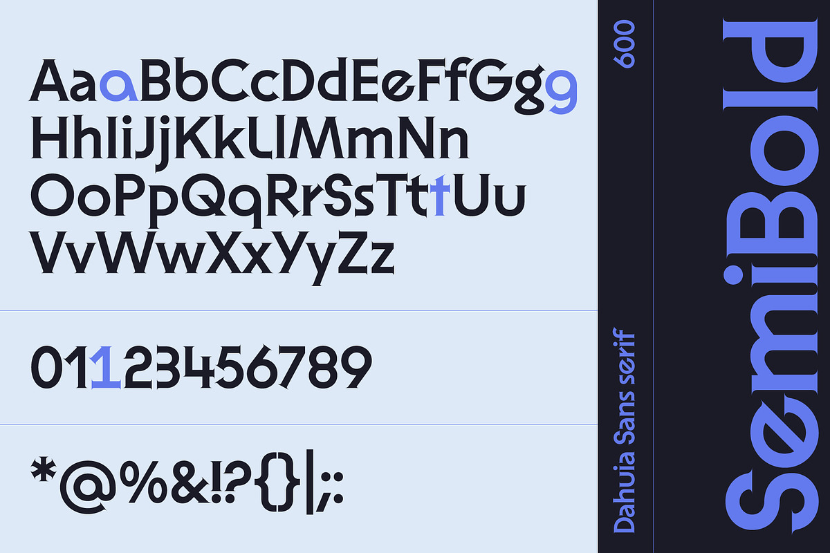 Dahuia - Sans Serif Font, a Sans Serif Font by Concepta Digital (Photo 8 of 11)