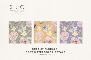 Dreamy Florals Watercolor Seamless