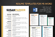 Big name 3 in 1 Word resume, a Resume Template by Inkpower