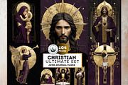 Christian Religious Digital Papers, a Person Illustration by ThatsDesignArt (Thumbnail 1 of 10)