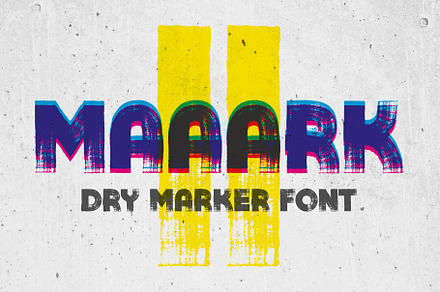 Maaark II | Dry marker font