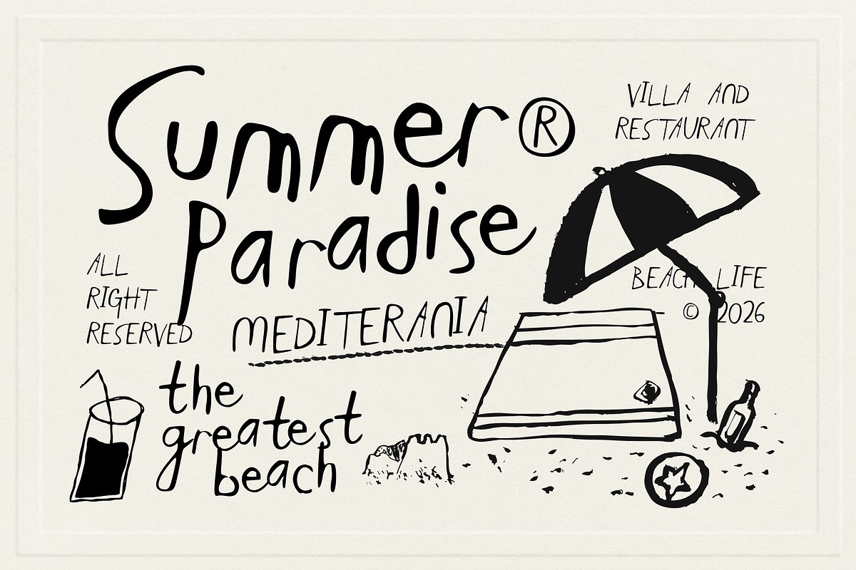 Bloopy Handwritten, a Handwritten Font by maghrib (Photo 3 of 10)
