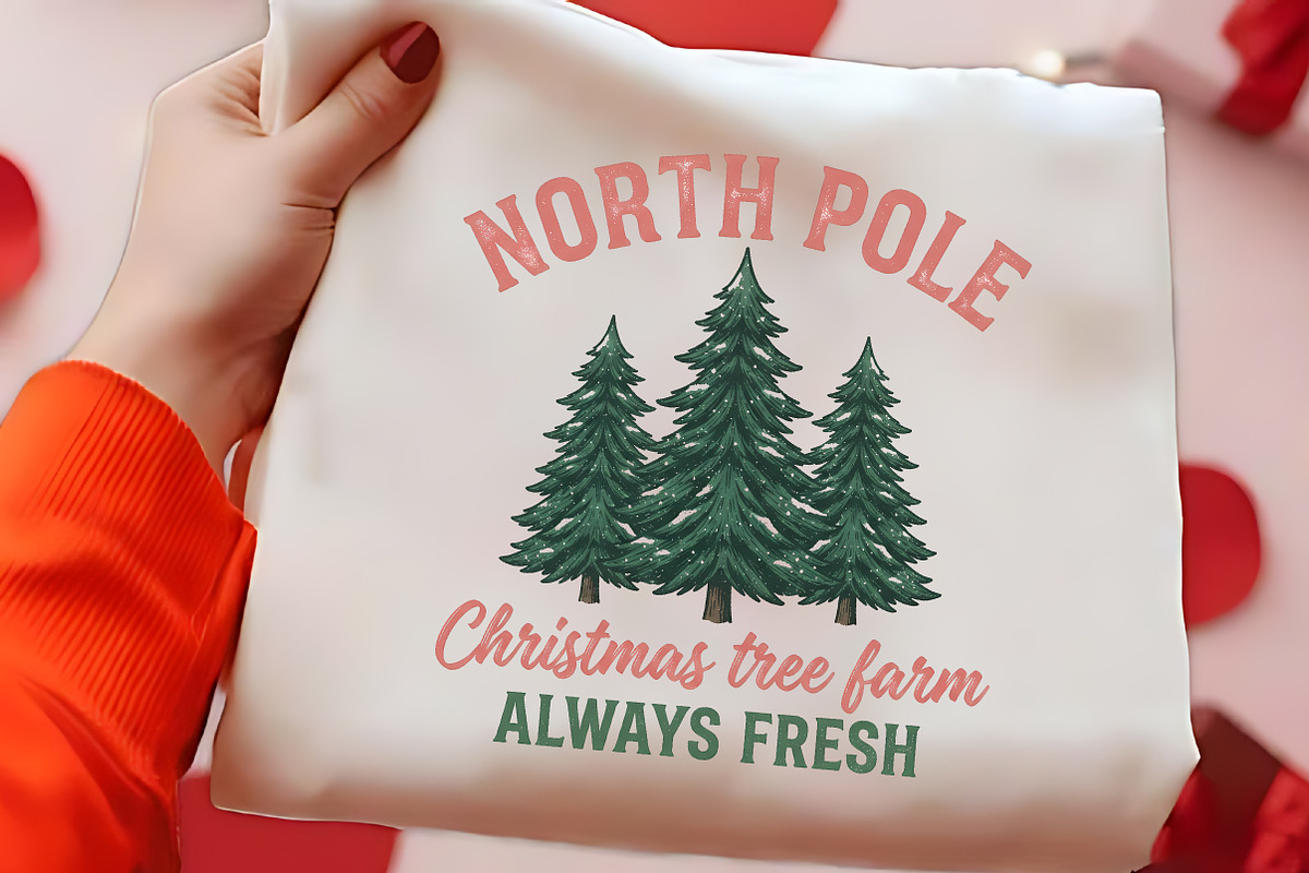 North Pole Tree Farm Christmas PNG, a Seasonal Illustration by CrexoraLab (Photo 2 of 4)