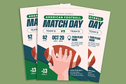 American Football Flyer, a Flyer Template by Gumico Studio. (Thumbnail 2 of 3)